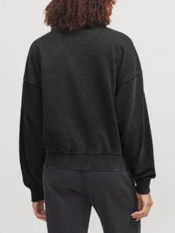 Alfa Wash Crewneck Sweatshirt(Jjxx Alfa Wash Crewneck Sweatshirt Women Sp25) -ThinkEmpire Shop jjxx jxalfawashrlxlscrewswt blac1