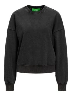 Alfa Wash Crewneck Sweatshirt(Jjxx Alfa Wash Crewneck Sweatshirt Women Sp25) -ThinkEmpire Shop jjxx jxalfawashrlxlscrewswt blac2