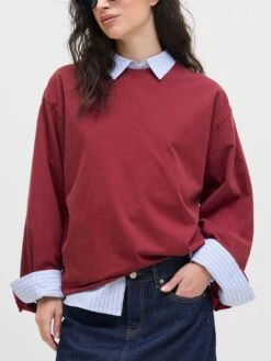 Andrea Long Sleeve T-Shirt(Jjxx Andrea Long Sleeve T Shirt Women Fa25) -ThinkEmpire Shop jjxx jxandreawashlooselsteejrs r
