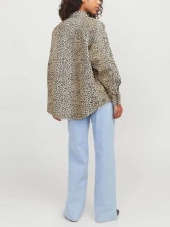 Bea Canvas Long Sleeve Buttondown Shirt(Jjxx Bea Canvas Long Sleeve Buttondown Shirt Women Sp25) -ThinkEmpire Shop jjxx jxbeacanvaslsshirtwvn brown1