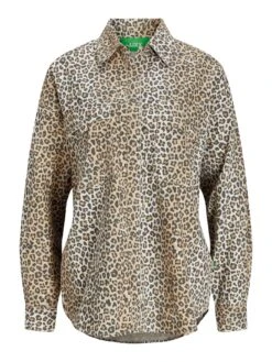 Bea Canvas Long Sleeve Buttondown Shirt(Jjxx Bea Canvas Long Sleeve Buttondown Shirt Women Sp25) -ThinkEmpire Shop jjxx jxbeacanvaslsshirtwvn brown2