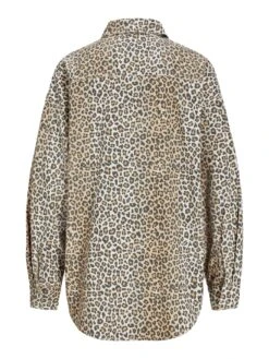 Bea Canvas Long Sleeve Buttondown Shirt(Jjxx Bea Canvas Long Sleeve Buttondown Shirt Women Sp25) -ThinkEmpire Shop jjxx jxbeacanvaslsshirtwvn brown3