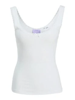 Fame Tank Top(Jjxx Fame Tank Top Women Su25) -ThinkEmpire Shop jjxx jxfamestrsllacetopjrs white2