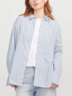 Jamie Poplin Long Sleeve Buttondown Shirt(Jjxx Jamie Poplin Long Sleeve Buttondown Shirt Women Fa25)