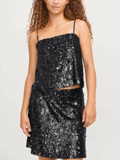 Tara Sequin Tank(Jjxx Tara Sequin Tank Ho24) -ThinkEmpire Shop jjxx jxtaraslsequintopwvn black 0