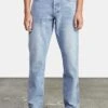 Weekend Straight Fit Jeans(Rvca Weekend Straight Fit Jeans Stone Blue Co)