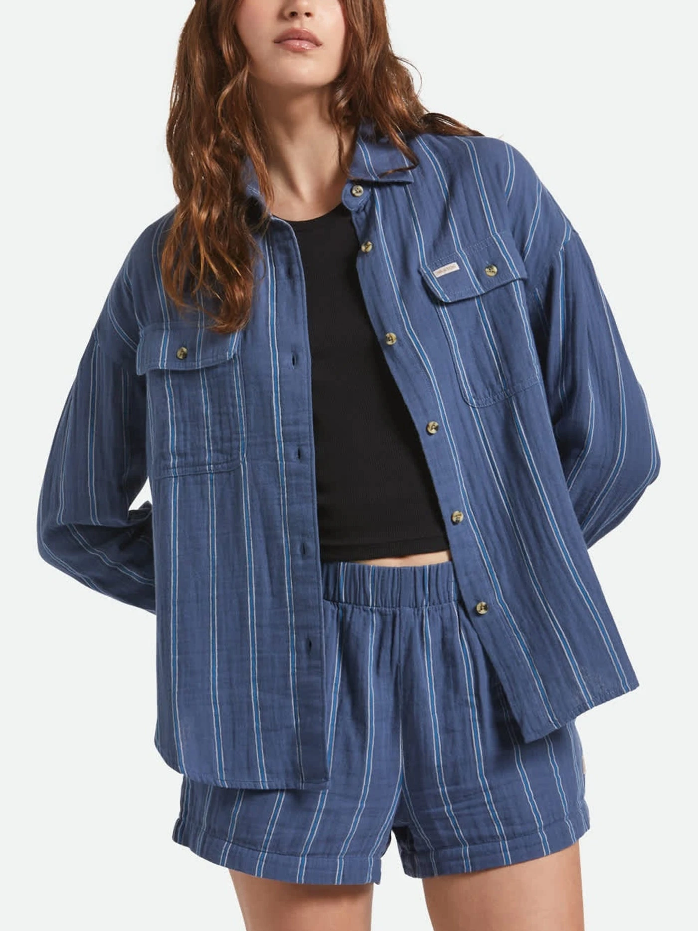 Wandering Long Sleeves Buttondown Shirt(Brixton Wandering Long Sleeves Buttondown Shirt Fa25) 1 Wandering Long Sleeves Buttondown Shirt(Brixton Wandering Long Sleeves Buttondown Shirt Fa25)