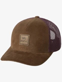 VA All The Way Curved Brim Trucker Hat(Rvca Va All The Way Curved Brim Trucker Hat Co)