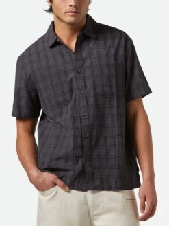 Cru Oxford Plaid Short Sleeve Buttondown Shirt(Brixton Cru Oxford Plaid Short Sleeve Buttondown Shirt Su25)