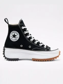 Run Star Hike Hi Black/White/Gum Shoes(Converse Run Star Hike Hi Shoes Black White Gum Women Co)