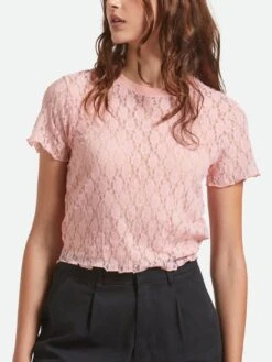 Sheer Slim Lace Top(Brixton Sheer Slim Lace Top Women Fa25)