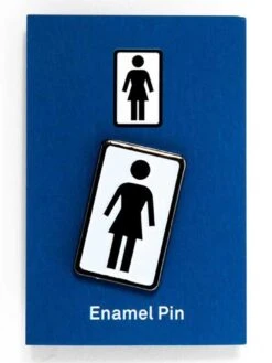 Logo Enamel Pin(Girl Logo Enamel Pin Co)