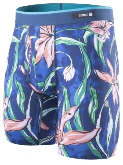 Poly Blend Brief Boxer(Stance Poly Blend Brief Boxer Men C O) -ThinkEmpire Shop plumeria wave blue