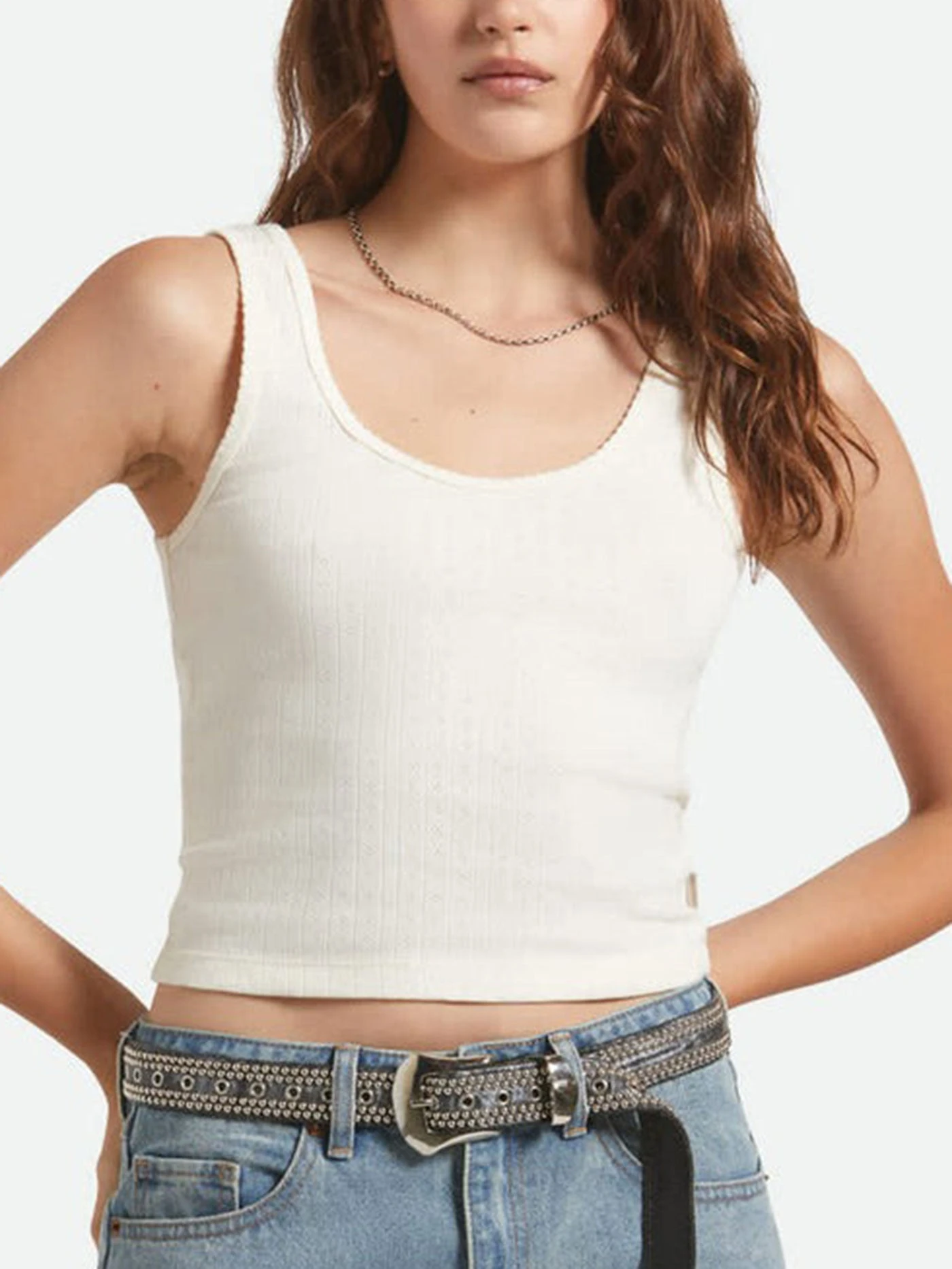Pointelle Tank Top(Brixton Pointelle Tank Top Women Fa25) 3 Pointelle Tank Top(Brixton Pointelle Tank Top Women Fa25) - Image 3
