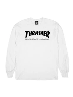 Skate Mag Crewneck Sweatshirt(Thrasher Skate Mag Crewneck Sweatshirt Co) -ThinkEmpire Shop skatemaglogo longsleeve white 10