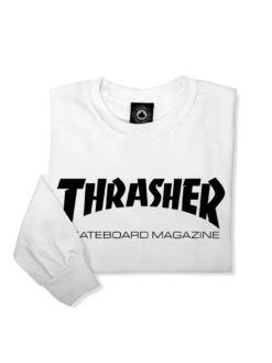 Skate Mag Crewneck Sweatshirt(Thrasher Skate Mag Crewneck Sweatshirt Co) -ThinkEmpire Shop skatemaglogo longsleeve white fo