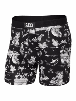 Ultra Super Soft Black Astro Surf And Turf Boxer(Saxx Ultra Super Soft Black Astro Surf And Turf Boxer 25)