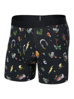 Droptemp Cooling Cotton Gamer's Paradise Black Boxer(Saxx Droptemp Cooling Cotton Gamers Paradise Black Boxer 2025)