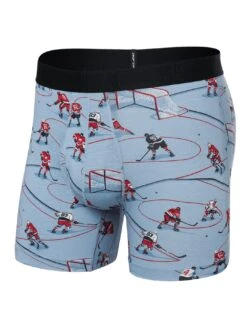 Droptemp Cooling Cotton Hockey Heroes Dusty Blue Boxer(Saxx Droptemp Cooling Cotton Hockey Heroes Dusty Blue Boxer 2025)