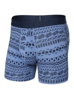 Droptemp Cooling Cotton 19th Holes Stripe Blue Boxer(Saxx Droptemp Cooling Cotton 19th Holes Stripe Blue Boxer 2025)