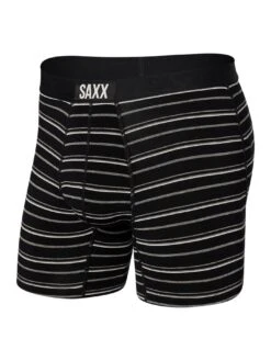 Vibe Super Soft Black Coast Stripe Boxer(Saxx Vibe Super Soft Black Coast Stripe Boxer 2025)