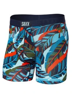 Vibe Super Soft Brief Blue Pop Up Jungle Boxer(Saxx Vibe Super Soft Brief Blue Pop Up Jungle Boxer Co)