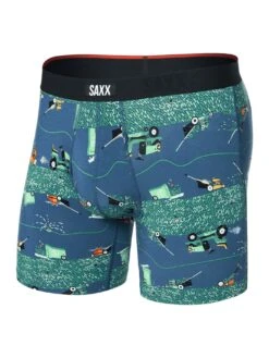 Vibe Xtra Buzzcut Dark Denim Boxer(Saxx Vibe Xtra Buzzcut Dark Denim Boxer 2025)
