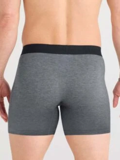 Vibe Extra Dark Grey Heather Boxer(Saxx Vibe Ectra Dark Grey Heather Boxer Co) -ThinkEmpire Shop sxvx24f dgh 2body b sp25 crop 4