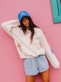 Water Signs Kendall Crewneck Sweatshirt(Billabong Wate Signs Kendall Crewneck Sweatshirt Women Su25) -ThinkEmpire Shop ubjft00306 billabong l wcp frt1