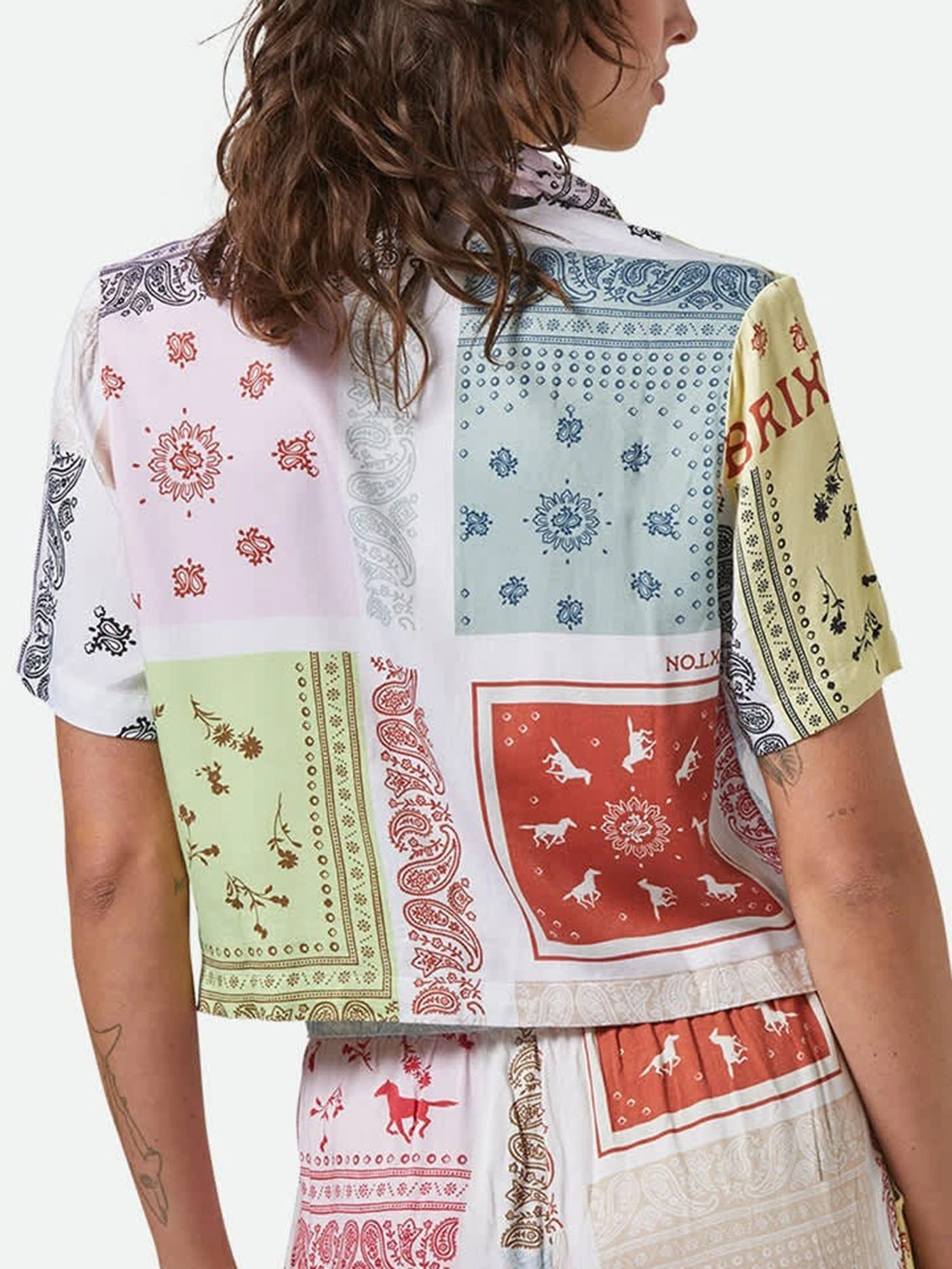 Silky Bowling Short Sleeve Buttondown Shirt(Brixton Silky Bowling Short Sleeve Buttondown Shirt Women Su25) 2 Silky Bowling Short Sleeve Buttondown Shirt(Brixton Silky Bowling Short Sleeve Buttondown Shirt Women Su25) - Image 2