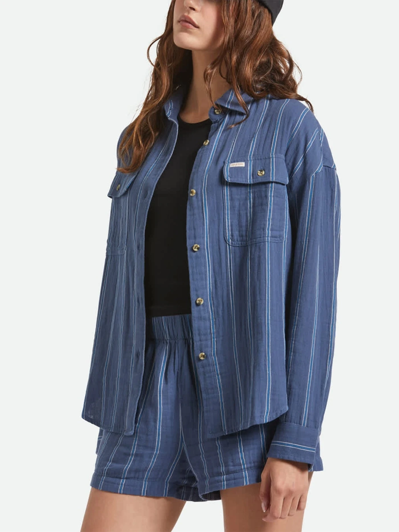 Wandering Long Sleeves Buttondown Shirt(Brixton Wandering Long Sleeves Buttondown Shirt Fa25) 2 Wandering Long Sleeves Buttondown Shirt(Brixton Wandering Long Sleeves Buttondown Shirt Fa25) - Image 2