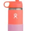 12oz Wide Mouth With Straw Lid & Boot Hibiscus Bottle (Kids)(Hydro Flask Wide Mouth With Straw Lid Bottle Kids Co)