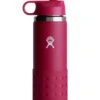 Hydro Flask 20oz Snapper Kids Wide Mouth With Straw Lid & Boot Bottle (Kids)(Hydr Flask Kids Wide Mouth With Straw Lid And Boot 20oz Bottle Snapper Co)