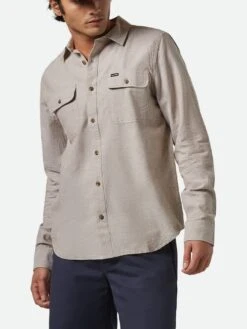 The Daily Cotton Long Sleeve Buttondown Shirt(Brixton The Daily Cotton Long Sleeve Buttondown Shirt Sp25)