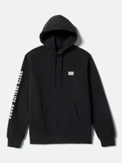 Woodburn Label Hoodie(Brixton Woodburn Label Hoodie Fa25)